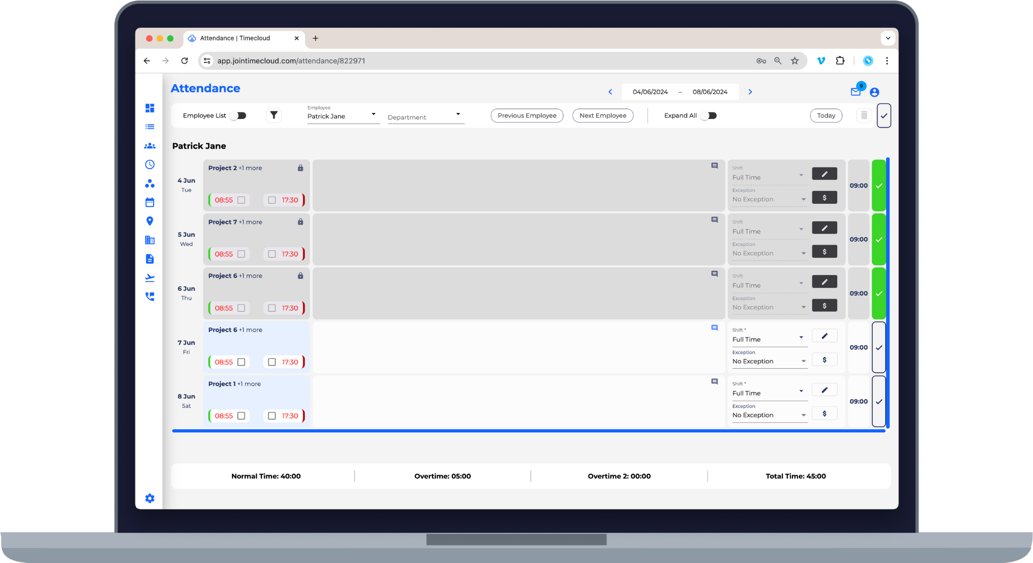 Timesheet Approvals